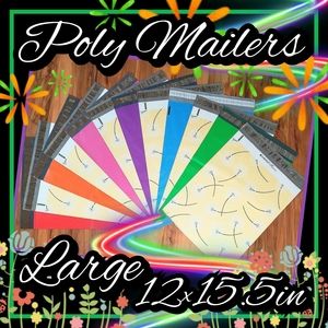 Poly Mailers large 12x15.5 mix